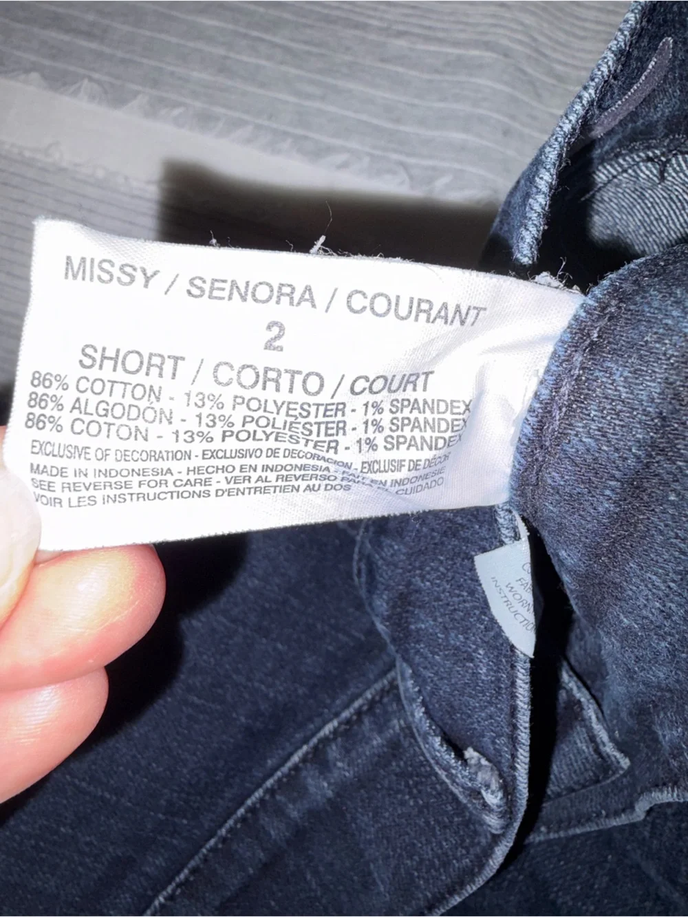 Amanda Dark Indigo Straight-Leg Jeans size 2 missy short Gloria Vanderbilt